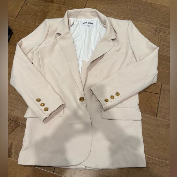 Steve Madden Kris Blazer in Pristine Ivory - Picture 3 of 5